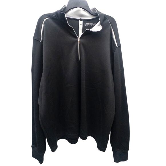 Nike Golf Mens Dri Fit Pullover Ventilated 1/4 Zip Jacket Long Sleeve  XXL Otter - Picture 1 of 4